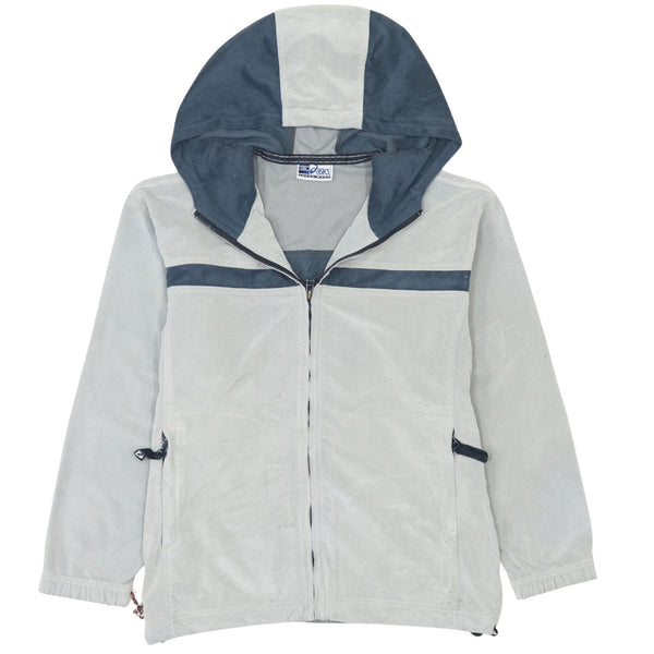 Aasics 90's Vintage Grey Full Zip Hoodie Medium