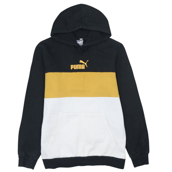 Puma 90's Black Cotton Pullover Hoodie Men's Small Vintage Quality