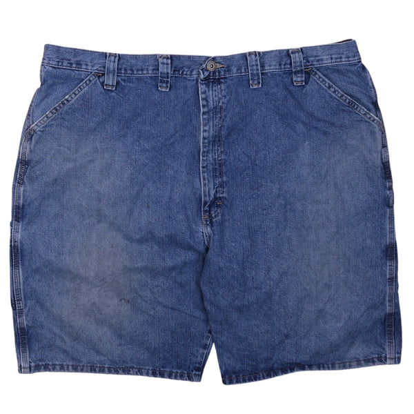 Vintage 90's Wrangler Men's Button Up Denim Shorts Blue Size 44