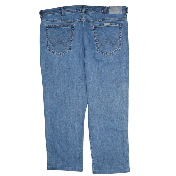 Wrangler 90's Lightwash Straight Leg Baggy Jeans / Pants 44 Blue
