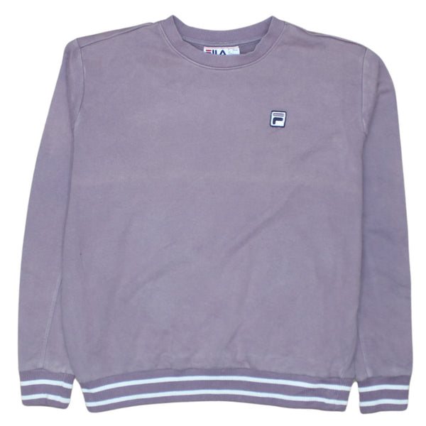 Fila 90's Lightweight Crew Neck Sweatshirt Large Purple