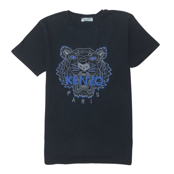 Kenzo 90's Black Spellout Short Sleeve T-Shirt Men's Small