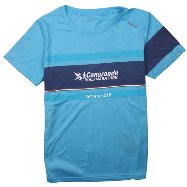 Active 90's Vintage Blue Short Sleeve Crew Neck Tee Men's Small