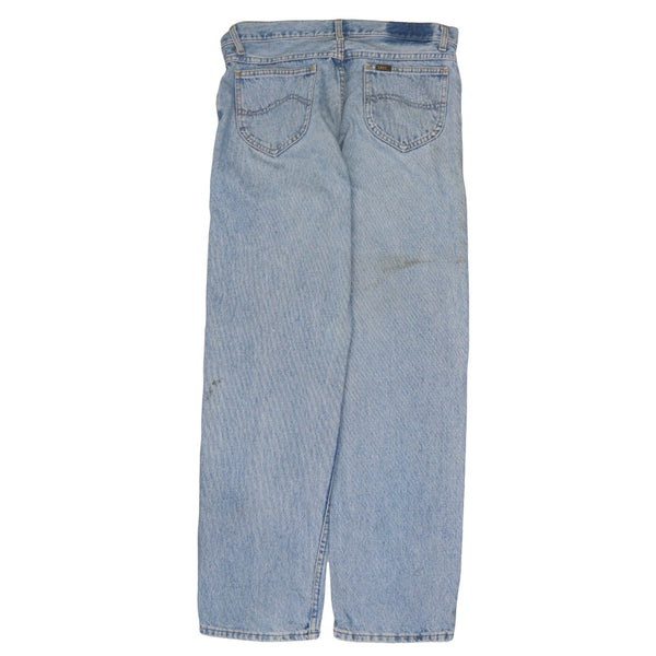 Lee 90's Straight Leg Baggy Trousers Pants Men's 36 Blue Vintage