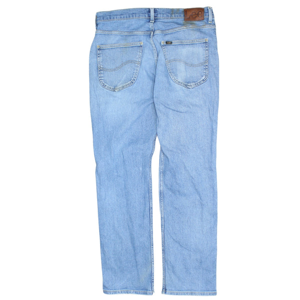 Lee Men's 90s Lightwash Blue Straight Leg Baggy Pants/Trousers 34
