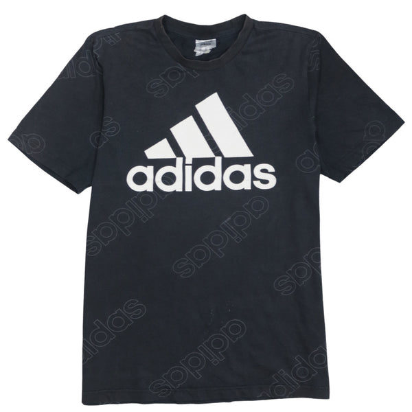 Adidas 90's Spellout Short Sleeves T Shirt Small Black