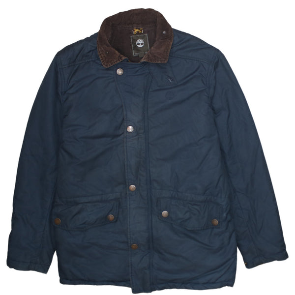 Timberland 90's Lightweight Full Zip Up Windbreaker Large Navy Blue
