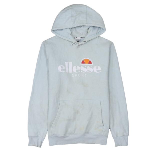 Ellesse 90's Spellout Pullover Hoodie Small  Blue