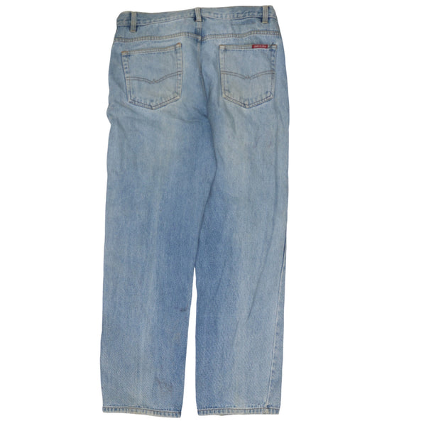 Dickies Vintage Lightwash Blue Baggy Trousers 90's Straight Leg 36