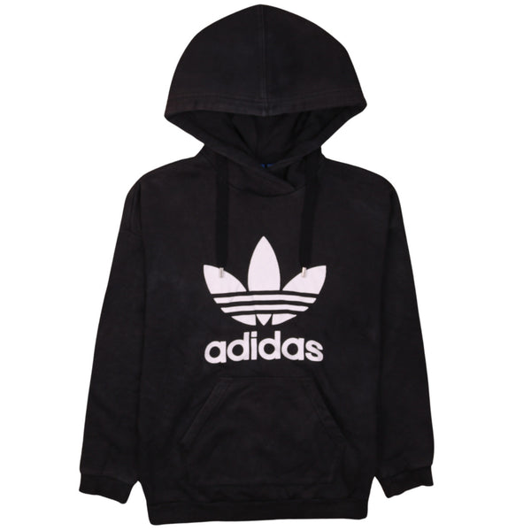 Adidas Vintage 90's Black Spellout Pullover Hoodie Women's XL