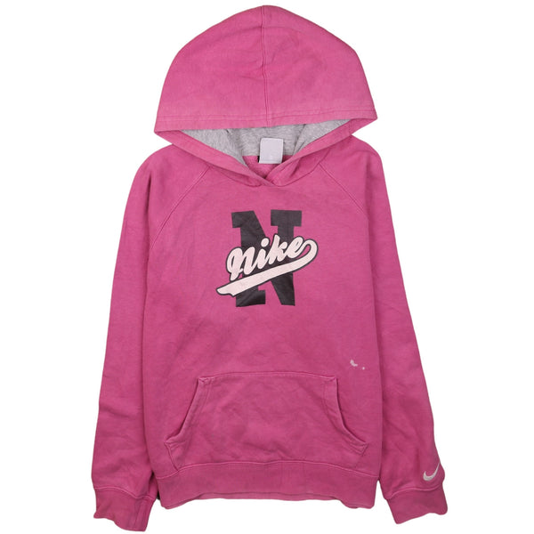 Authentic Nike 90's Spellout Pullover Hoodie Pink Women's XL Vintage