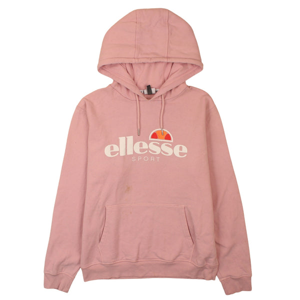 Ellesse Women's XXLarge Pink Hoodie Pullover Sweatshirt Vintage Style