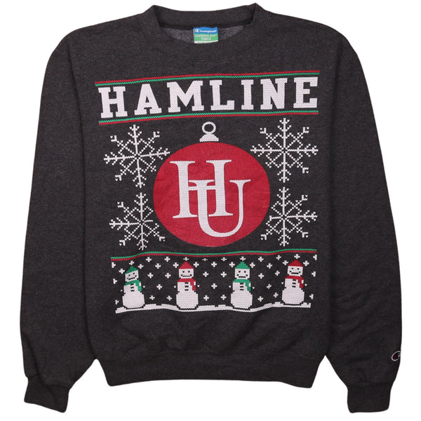 Champion Vintage Hamline Grey Crew Neck Sweatshirt Men's Small