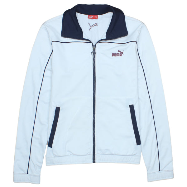 Puma Vintage 90's Men's Small White Zip Up Sweatshirt Cotton