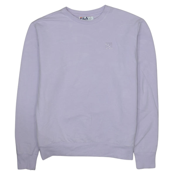 Vintage Fila 90's Heavyweight Crew Neck Sweatshirt Men's Medium Purple