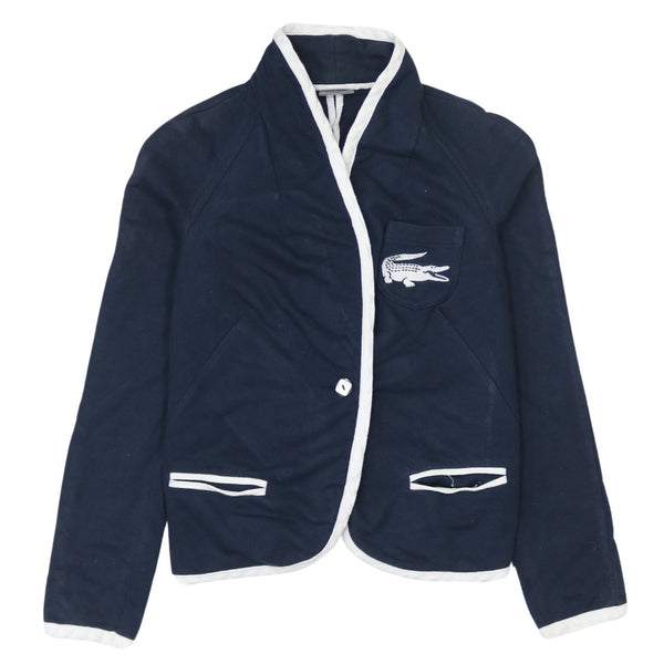 Lacoste 90's 1 Button Lightweight Sweatshirt XSmall  Navy Blue