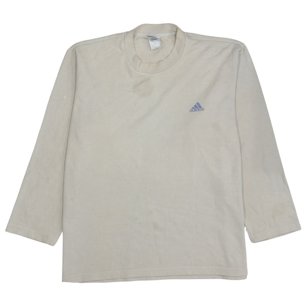 Adidas 90's Lightweight Crew Neck Sweatshirt XLarge  Beige Cream