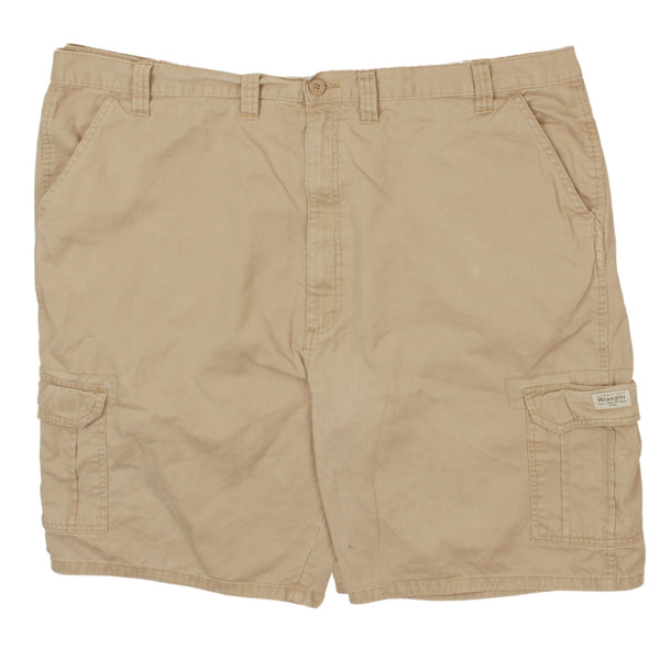 Vintage Wrangler 90's Men's Cargo Shorts 48 Tan Brown Pockets