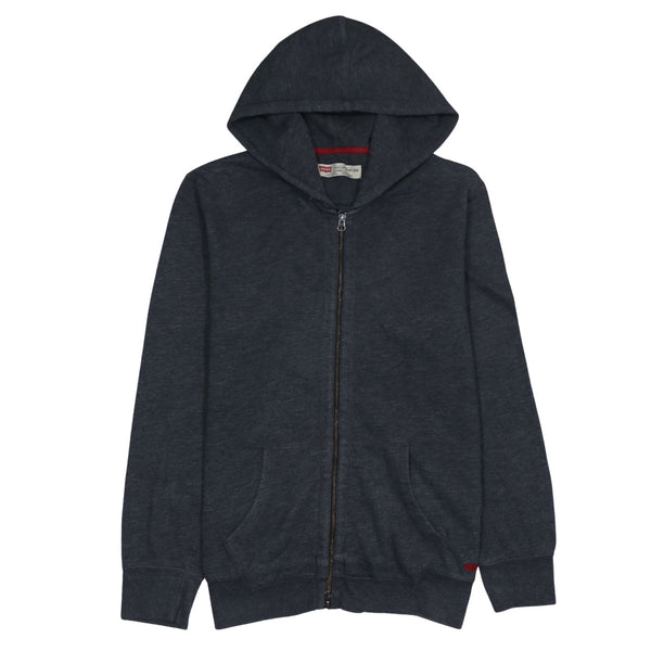 Levi's 90's Lightweight Full Zip Up Hoodie Medium Black