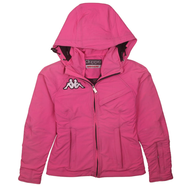 Kappa 90's Hooded Full Zip Up Windbreaker Medium Pink