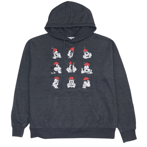 Vintage Disney 90's Minnie Mouse Grey Hoodie Women's Medium Pullover
