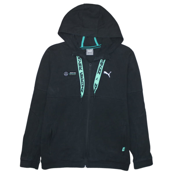 Puma 90's Lightweight Full Zip Up Hoodie Medium Black