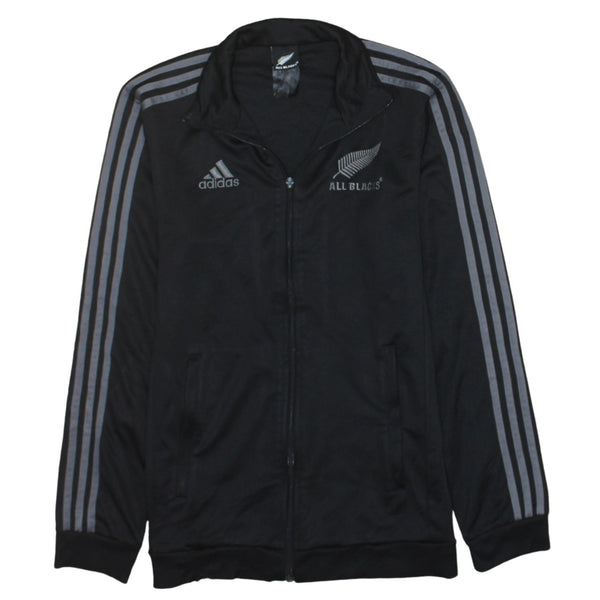 Adidas 90's Striped Sleeve Full Zip Up Sweatshirt XSmall  Black