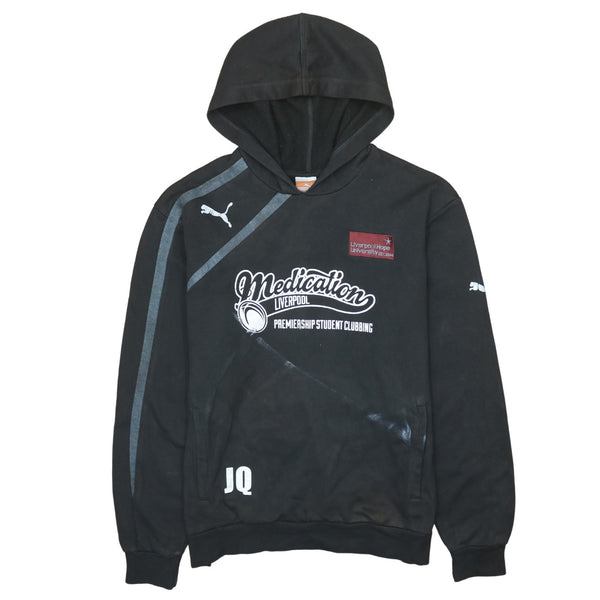 Puma 90's Medication Liverpool Premership Student Clubbing Pullover Hoodie XLarge Black