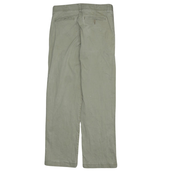 Lee 90's Vintage Straight Leg Baggy Trousers Pants Men's 32 Beige Cream