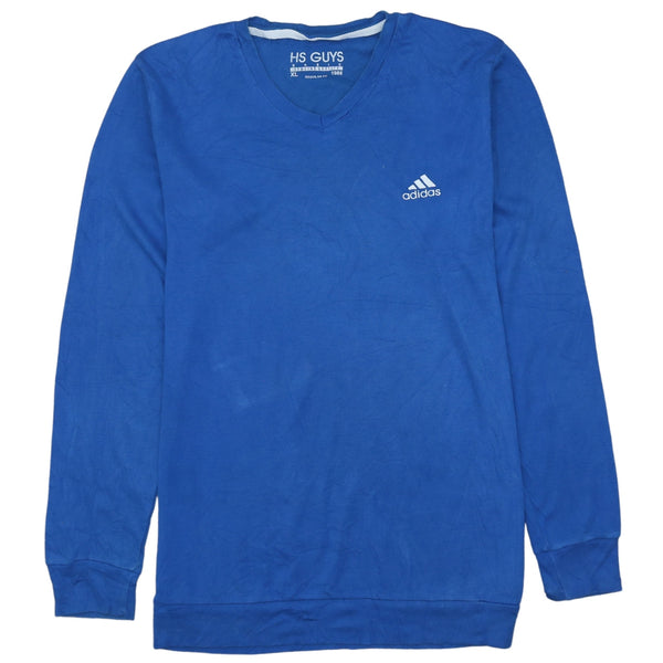 Adidas Vintage 90's Heavyweight Crew Neck Sweatshirt XL Blue