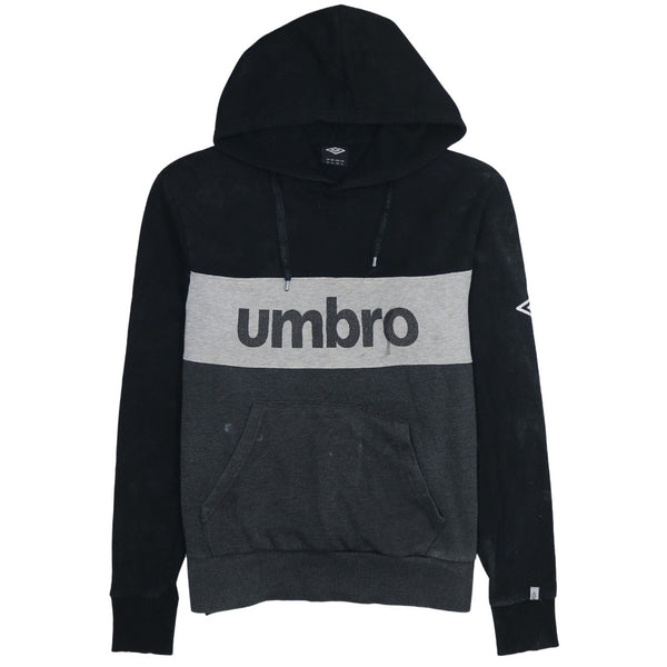 Vintage Umbro 90's Black Spellout Pullover Hoodie XLarge