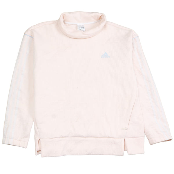 Adidas Vintage 90's Women's Heavyweight Pink Turtleneck Sweater M