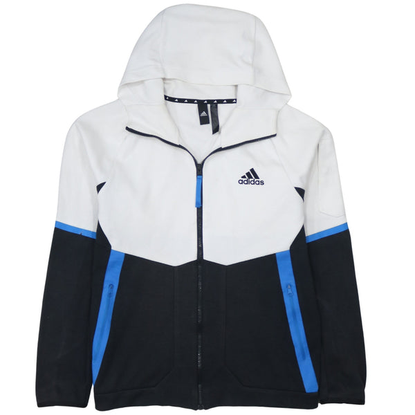 Adidas Vintage 90's Black Full Zip Hoodie Men's Medium Sportswear