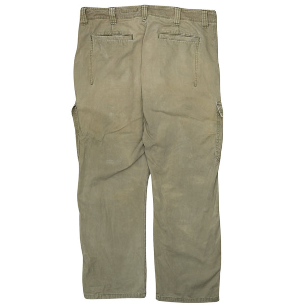 Wrangler 90's Relaxed Fit Straight Leg Baggy Trousers / Pants 38 Beige Cream