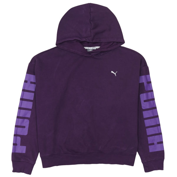 Puma 90's Lightweight Pullover Hoodie XLarge Purple