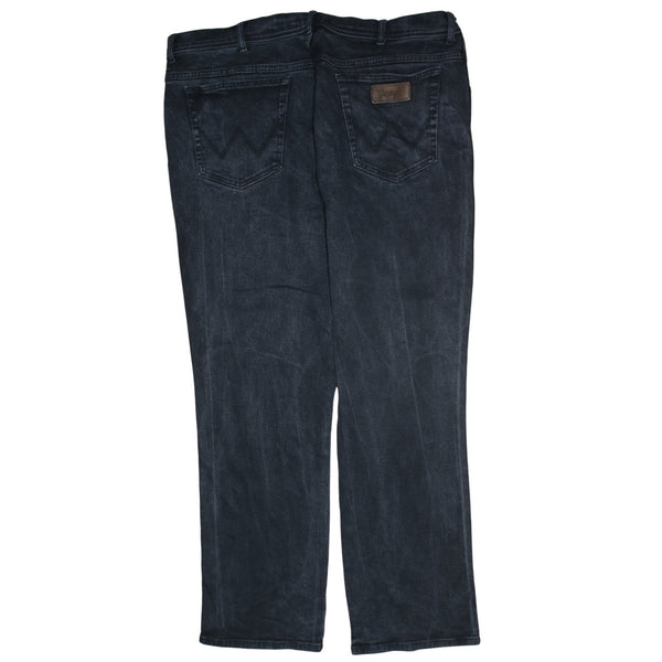 Wrangler 90's Lightwash Straight Leg Baggy Jeans / Pants 44 Black
