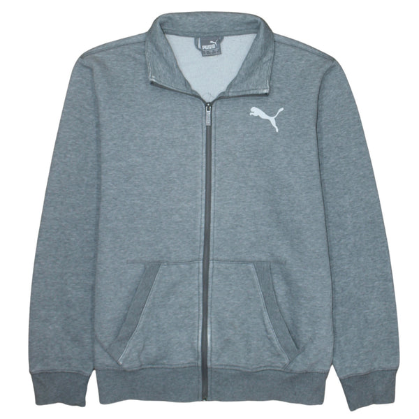 Puma 90's Lightweight Full Zip Up Sweatshirt Small Grey