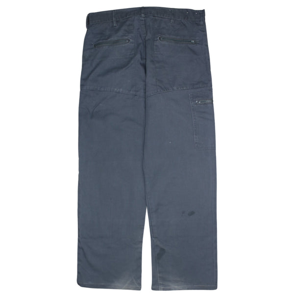 Dickies 90's Flat Front Straight Leg Baggy Jeans / Pants 32 Grey