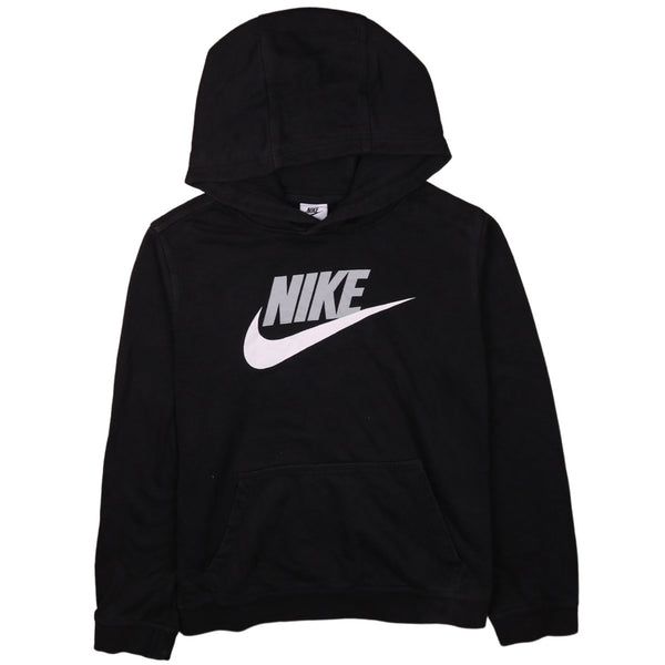 Nike 90's Black Spellout Center Swoosh Hoodie Women's XLarge