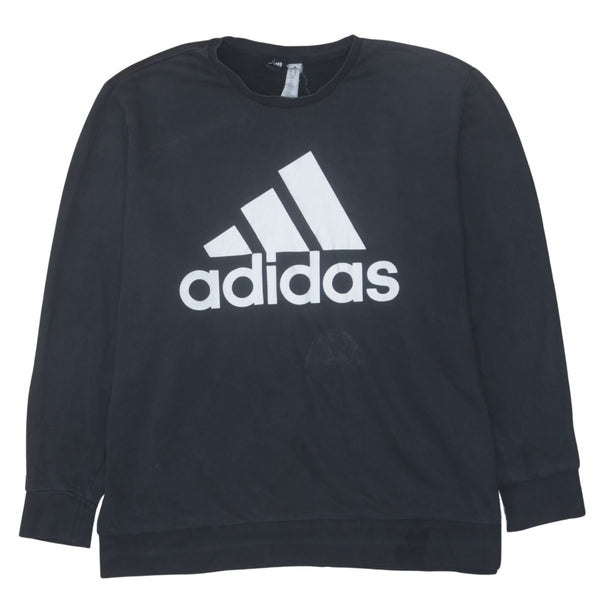 Adidas 90's Spellout Crew Neck Sweatshirt XXLarge (2XL) Black