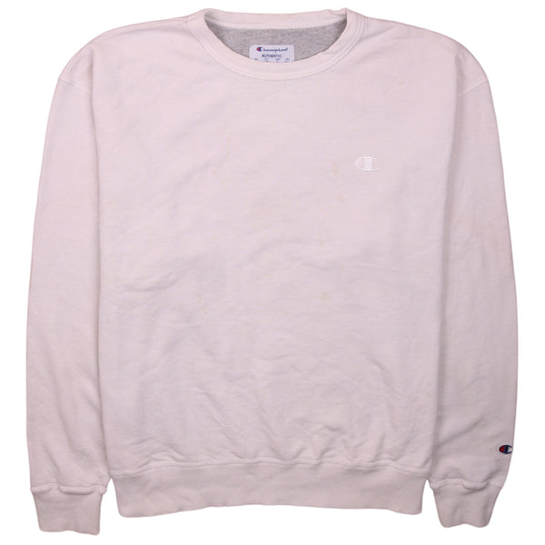 Vintage 90's Champion Crew Neck Heavyweight Sweatshirt L White Rare