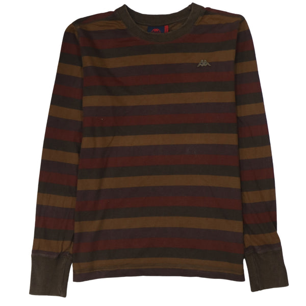 Kappa 90's Lightweight Crew Neck Sweatshirt Small Brown
