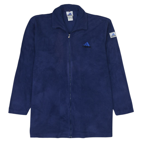 Adidas 90's Vintage Navy Blue Hiking Fleece Jumper Large