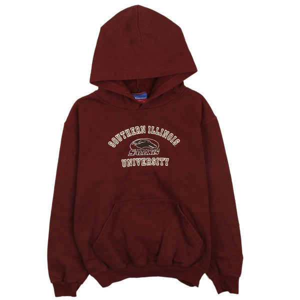 Champion Vintage 90's SIU Pullover Hoodie Large Burgundy Red Sweatshirt