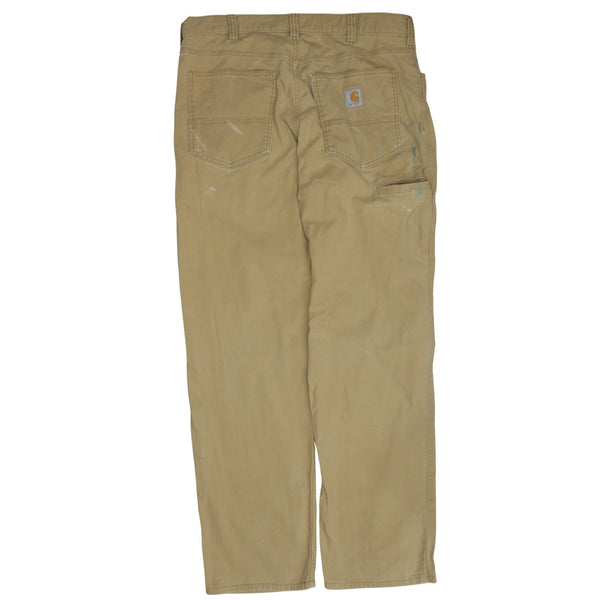 Carhartt 90's Straight Leg Baggy Trousers / Pants 34 Tan Brown