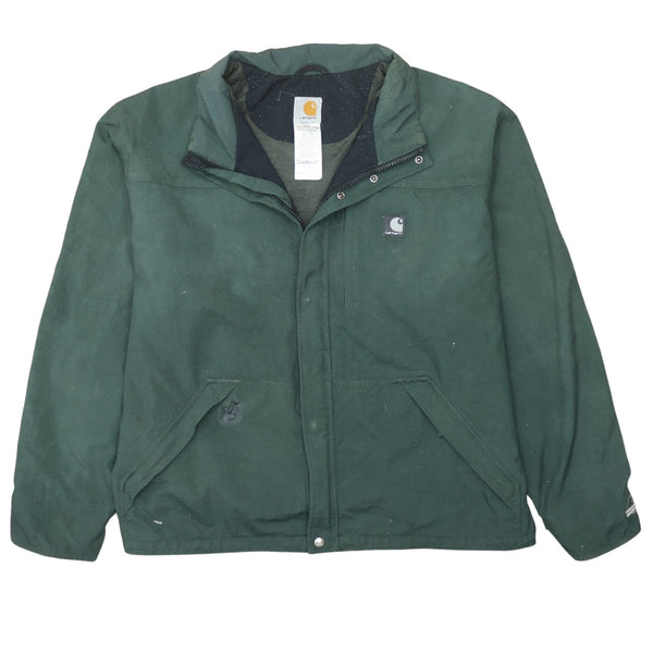 Vintage 90's Carhartt Lightweight Green Windbreaker Jacket XLarge