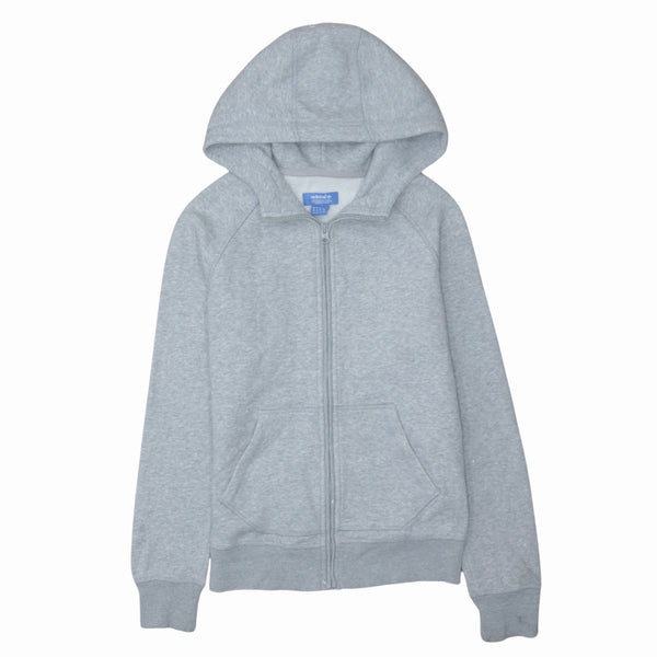Adidas Women's 90s Vintage Grey Full Zip Hoodie Small Size True Fit