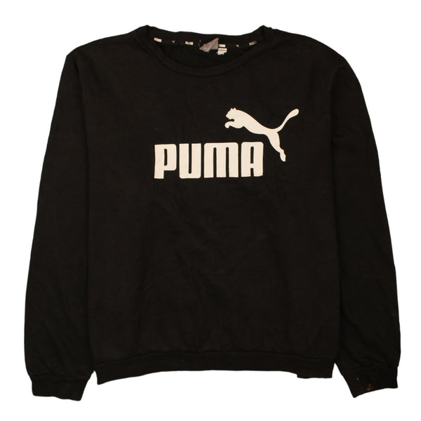 Puma 90's Spellout Crew Neck Sweatshirt XXXLarge (3XL) Black