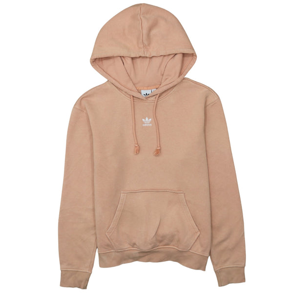 Adidas 90's Pink Drawstring Pocket Pullover Hoodie - Women's XLarge