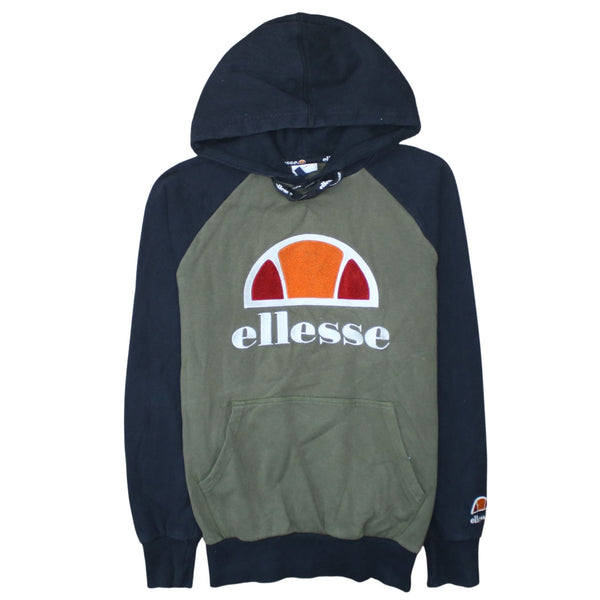 Ellesse 90's Spellout Pullover Hoodie Small Black